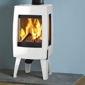 Electric Dovre Sense 103 in Pure White by Wharfe Valley Stoves